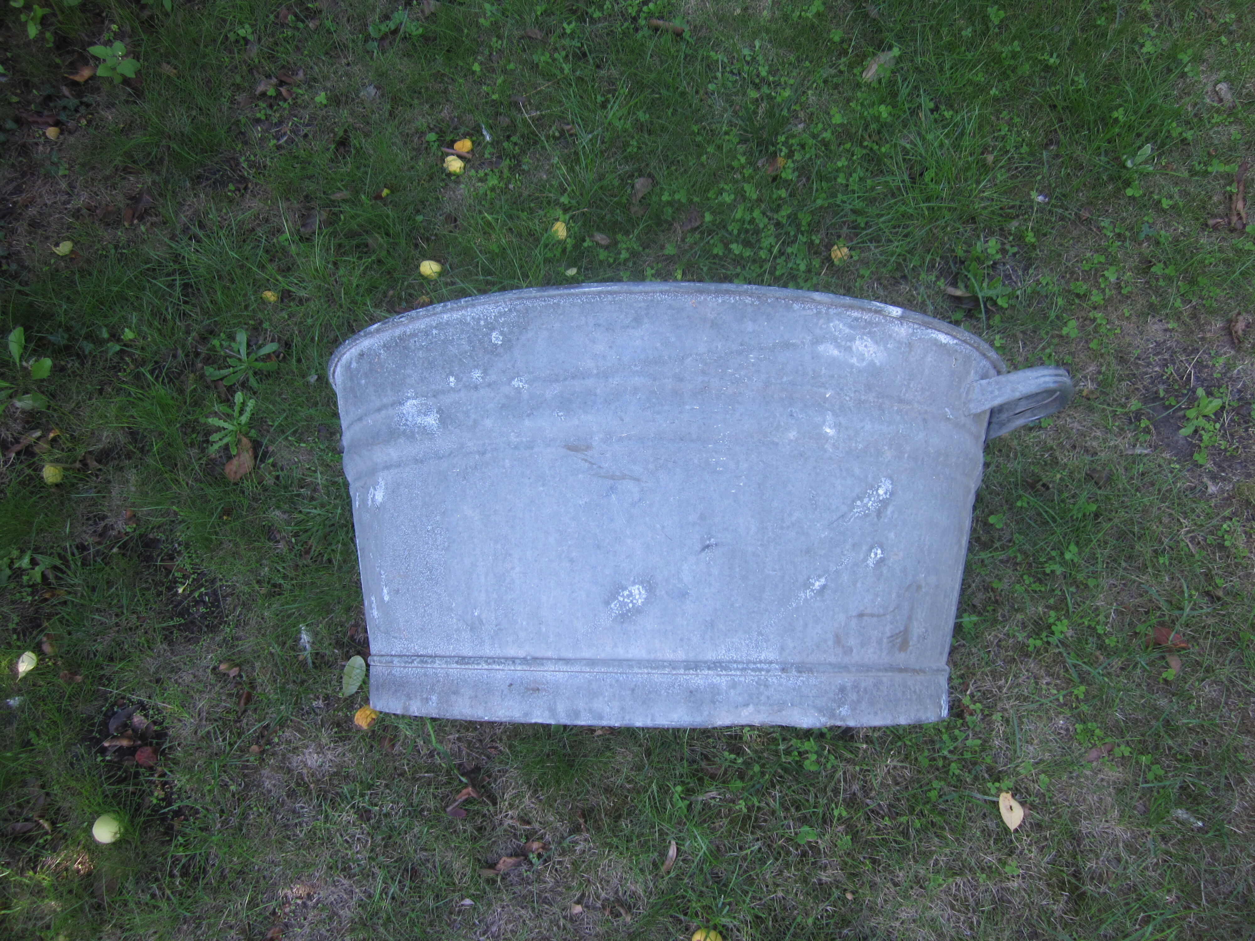 Old zinc basin