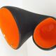 Black & orange vintage vase, 1950