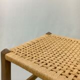 Art and crafts wood and rope stool