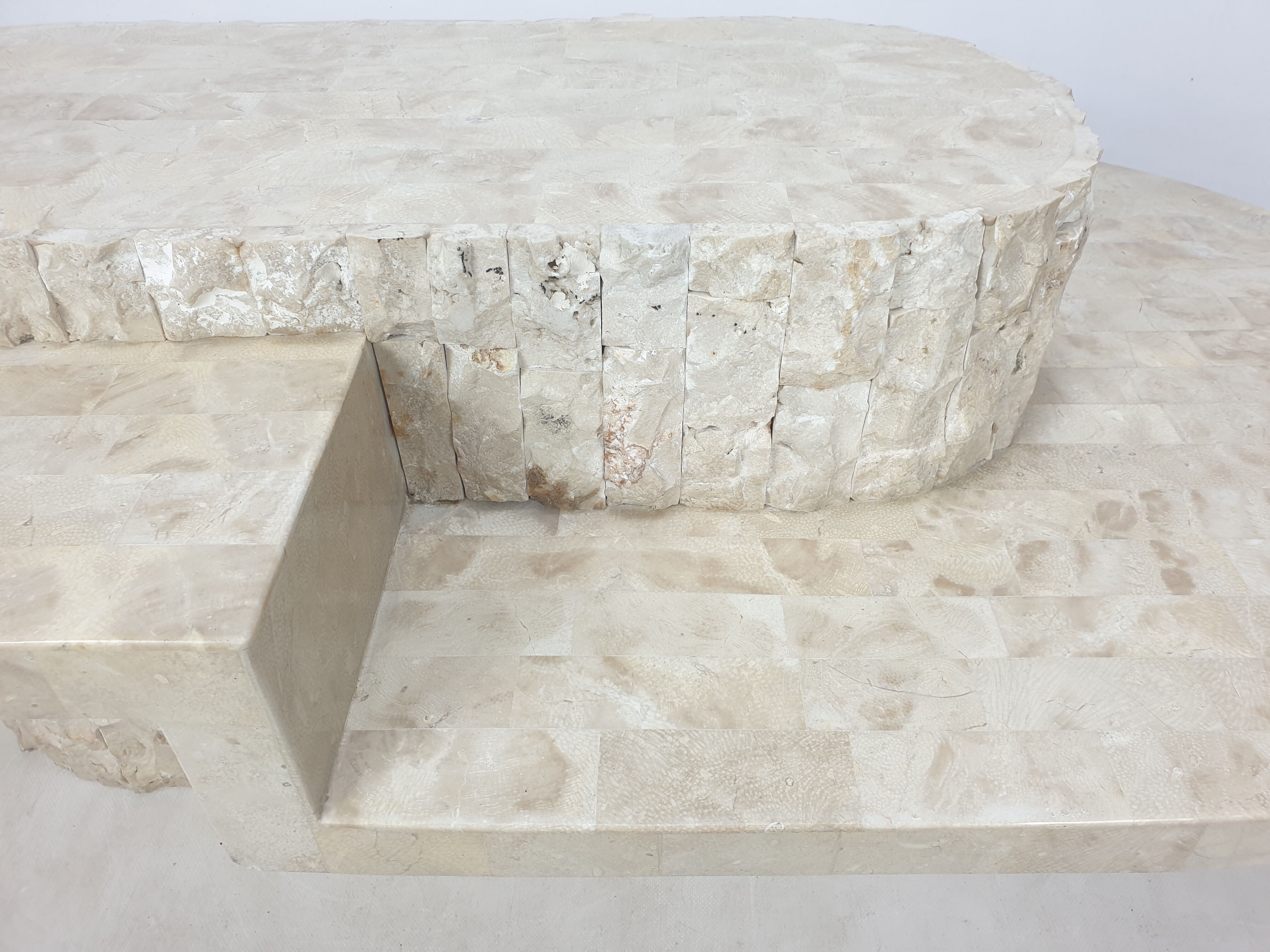 Magnussen Ponte Mactan Stone Coffee Table, 1980s