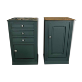 Pair of old bedside tables