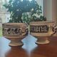 Pair of large 500 ml ceramic mugs from the Maghreb.