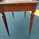 Old style flat desk louis xvi leather tray with 2 pulls
