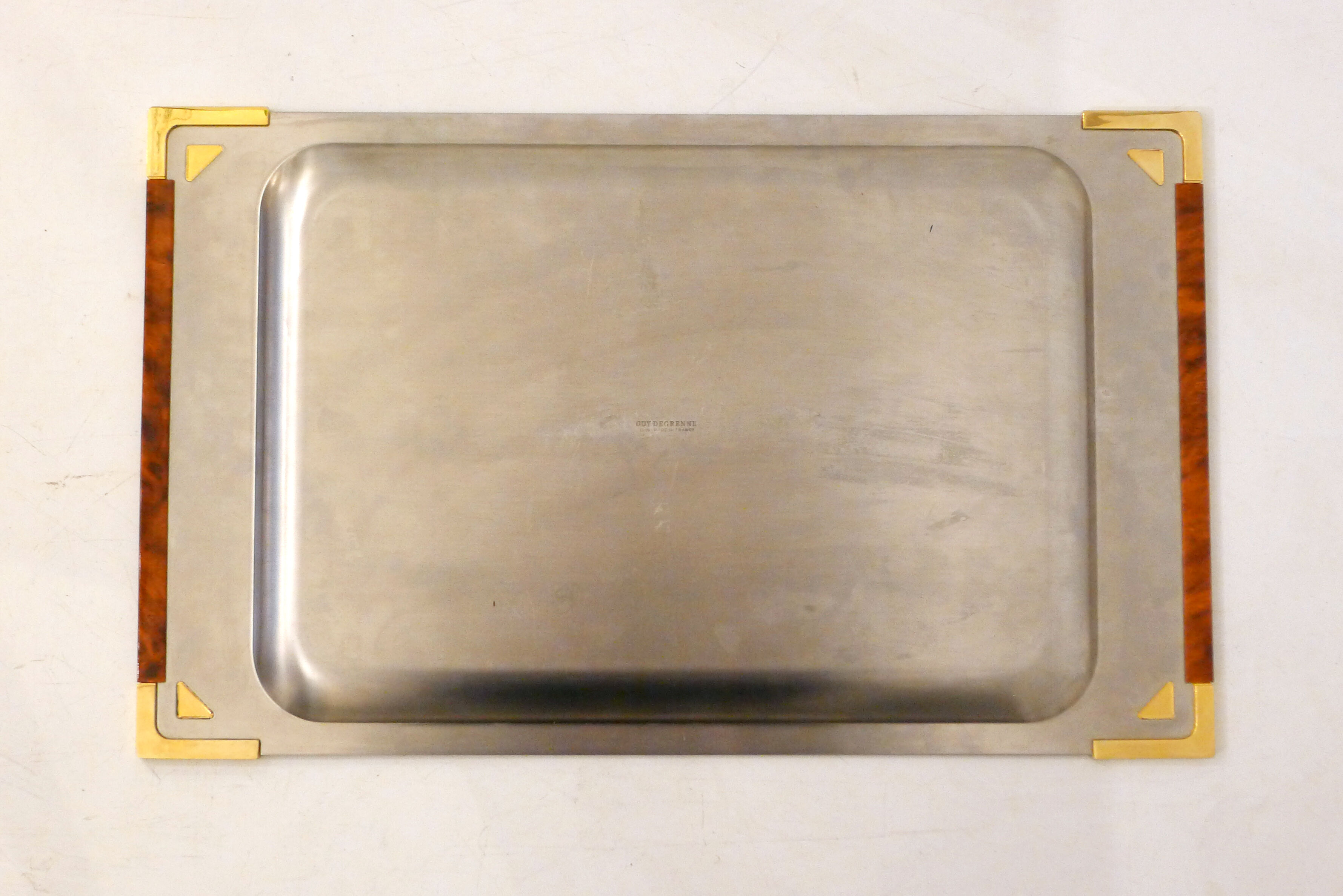 2 plateaux inox Guy Degrenne - Arts de la table