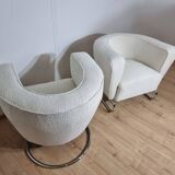 Fauteuils Chromés par Jindrich Halabala, Set de 2
