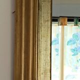 Octagonal gilded wooden mirror