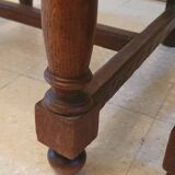 Lot de 2 chaises bois massif tête de lion