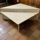 Travertine coffee table