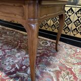 Louis XV style flat desk in blond mahogany