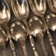 Suite of 12 small spoons with Russian silver metal ERCUIS Regency style