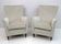 Pair of Gio Ponti Style Mid-Century Modern Italian Velvet Armchairs for Isa