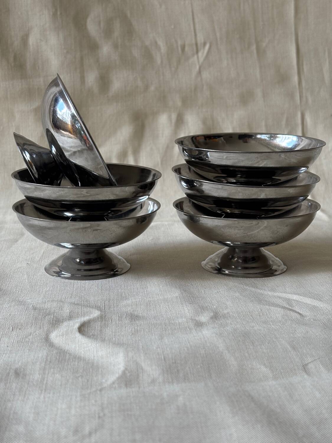 Vintage stainless steel cups