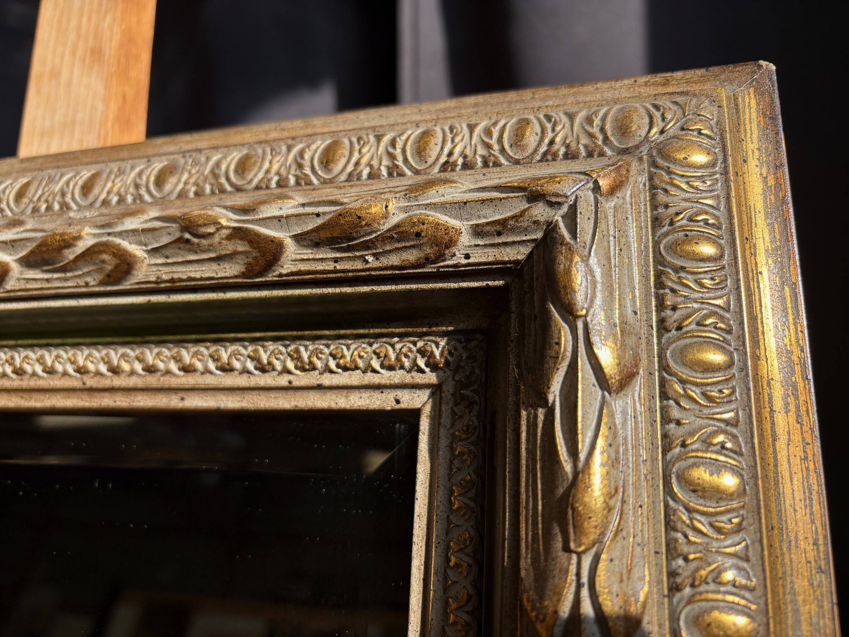 Large Deknudt mirror "Slate Polychrome" – Belgium, 1980s