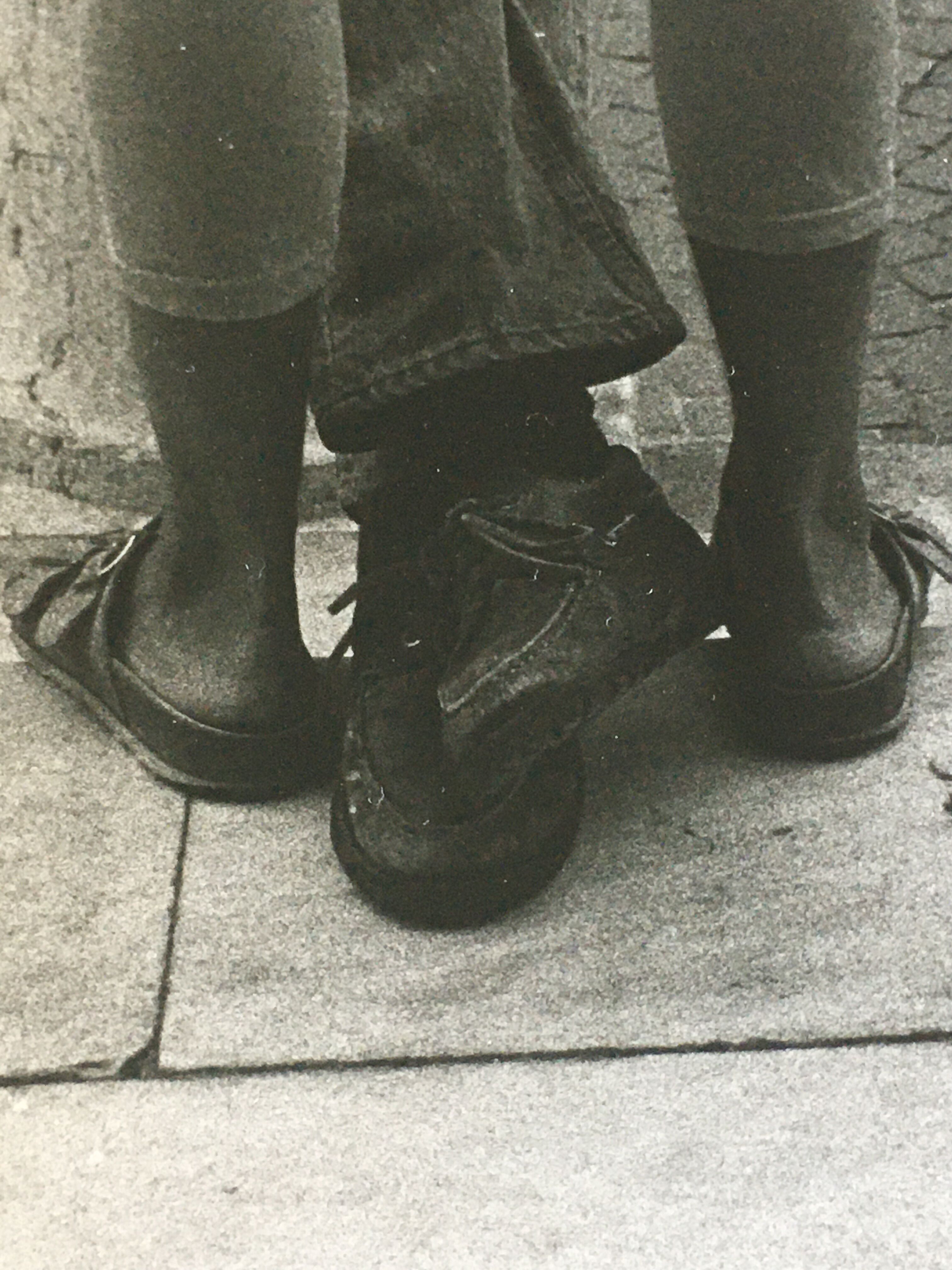 Tirage années 80 mode couple rue