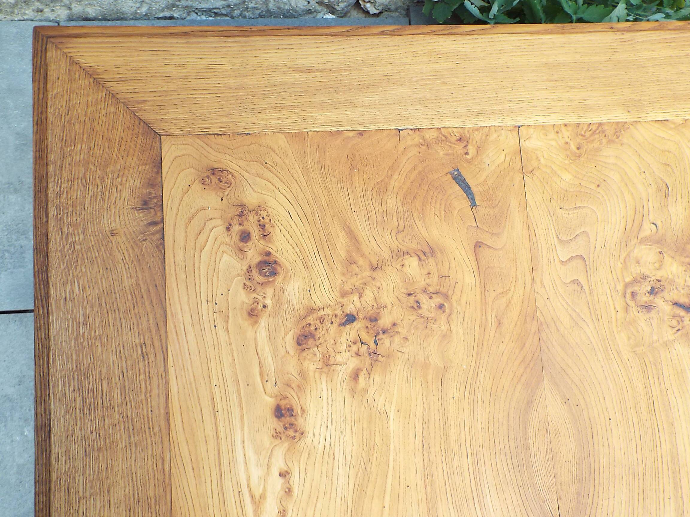 Square wooden coffee table