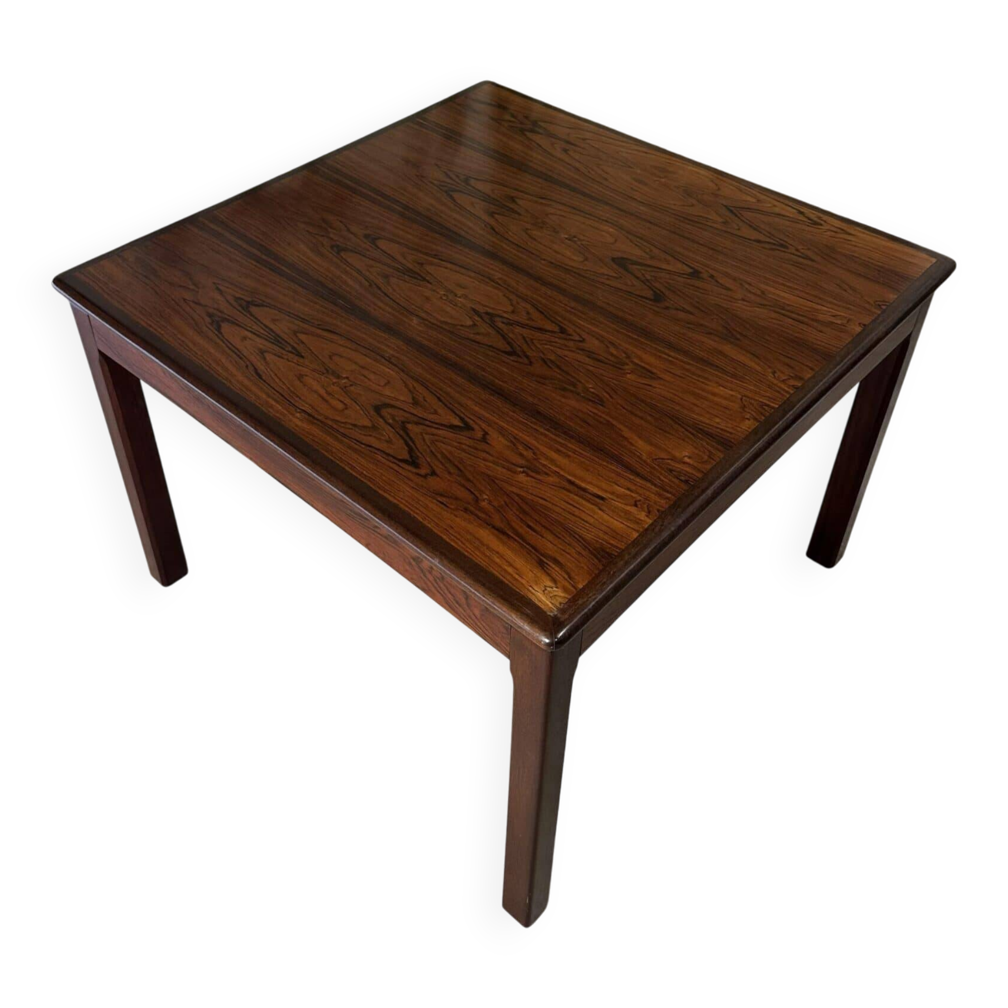 Small square coffee table in rosewood Bruksbo Norway