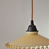 Straw yellow opaline hanging
