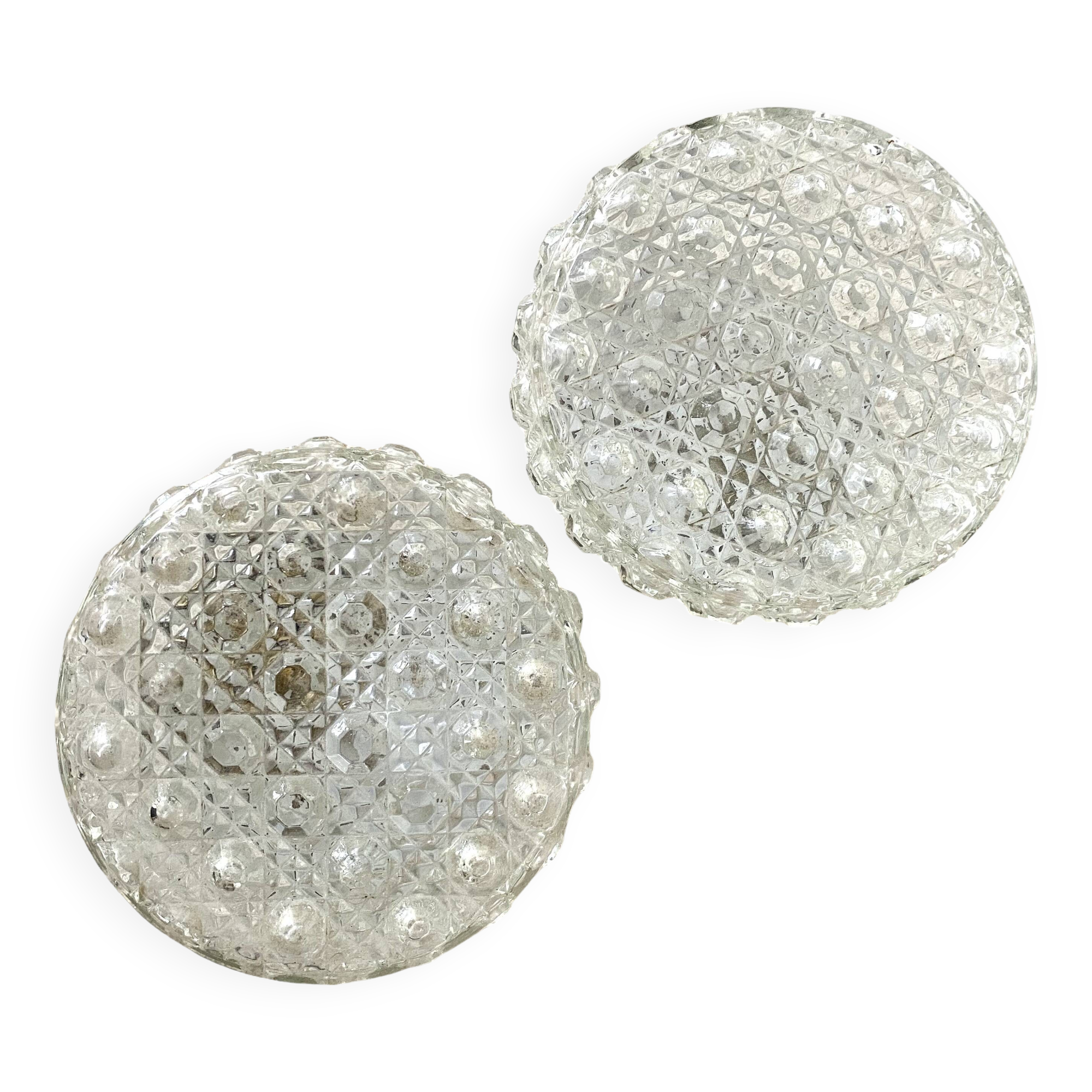 Pair of 15cm round ceiling lights