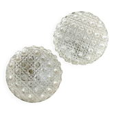 Paire de plafonniers ronds 15cm