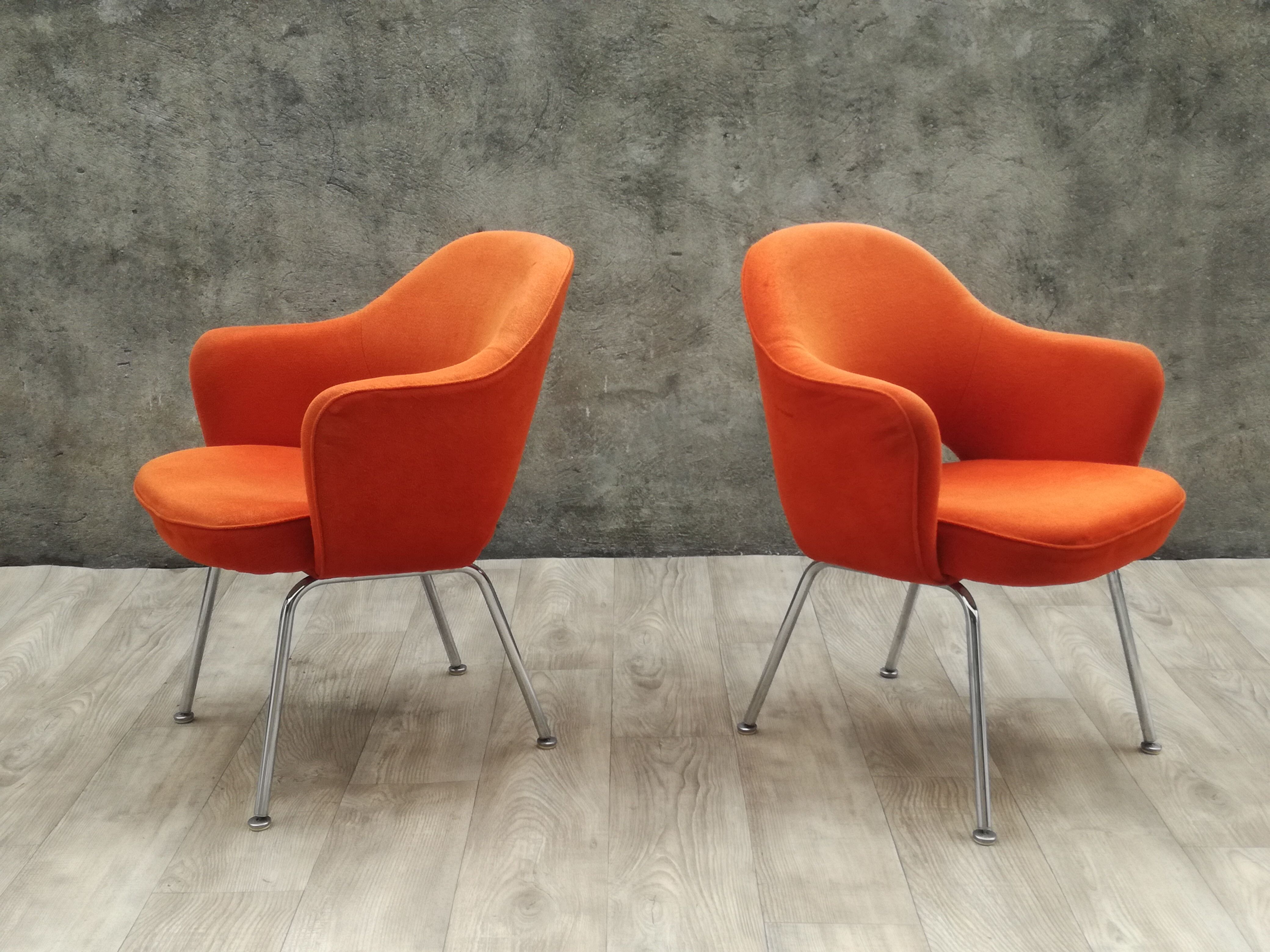 Pair of armchairs "conference" Eero Saarinen for Knoll years 60
