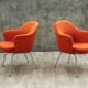 Pair of armchairs "conference" Eero Saarinen for Knoll years 60