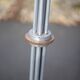 Art deco floor lamp, art deco floor lamp, wood and aluminum lamp, interior decoration