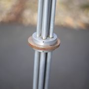 Art deco floor lamp, art deco floor lamp, wood and aluminum lamp, interior decoration