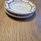 Lot of 4 flat and deep Art Deco plates Badonviller series Louise