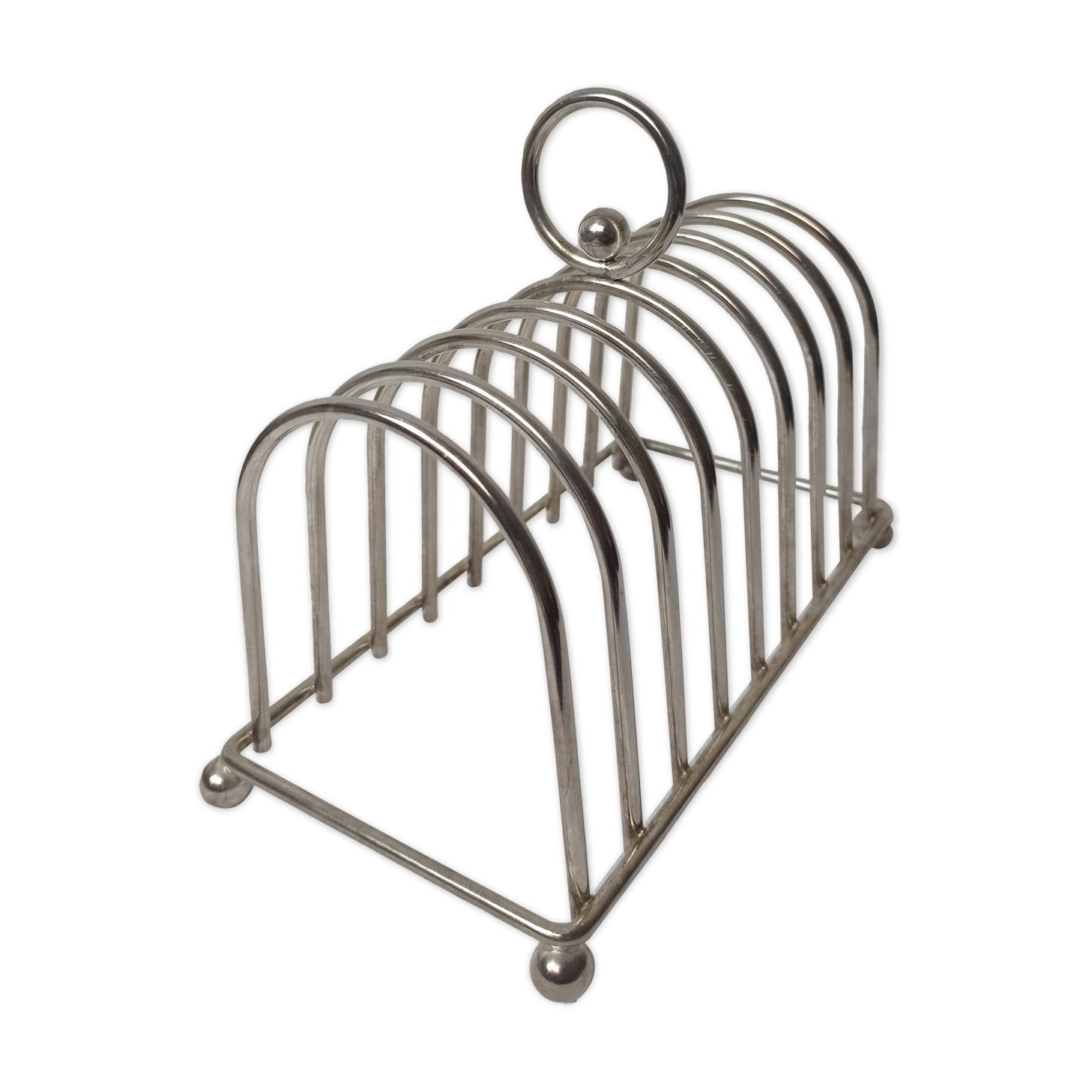 Silver metal toast door