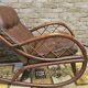 Bamboo rocking chair from the 1970s