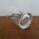 3 glass cut crystal Baccarat signed different