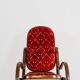Fauteuil à bascule Thonet vintage design milieu du siècle
