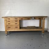 Workbench on wheels - 225 cm