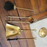 Gilded bronze fireplace tool set 1900