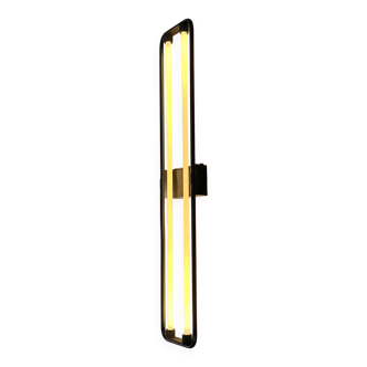 Double black neon wall light by Gian N. Gigante for Zerbetto, 1980