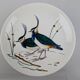 Gien service model birds in polychrome earthenware hand painted