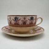 Chocolate cup, Sarreguemines, Derby model, ironstone