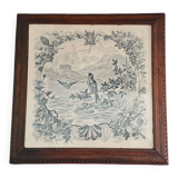 Birds trivet earthenware