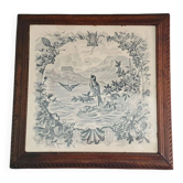 Birds trivet earthenware