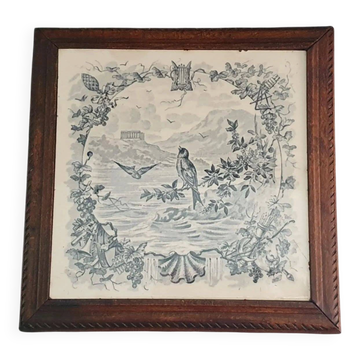 Dessous de Plat "oiseaux" faïence