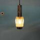 Vintage chrome and glass suspension, space age cascade lamp.