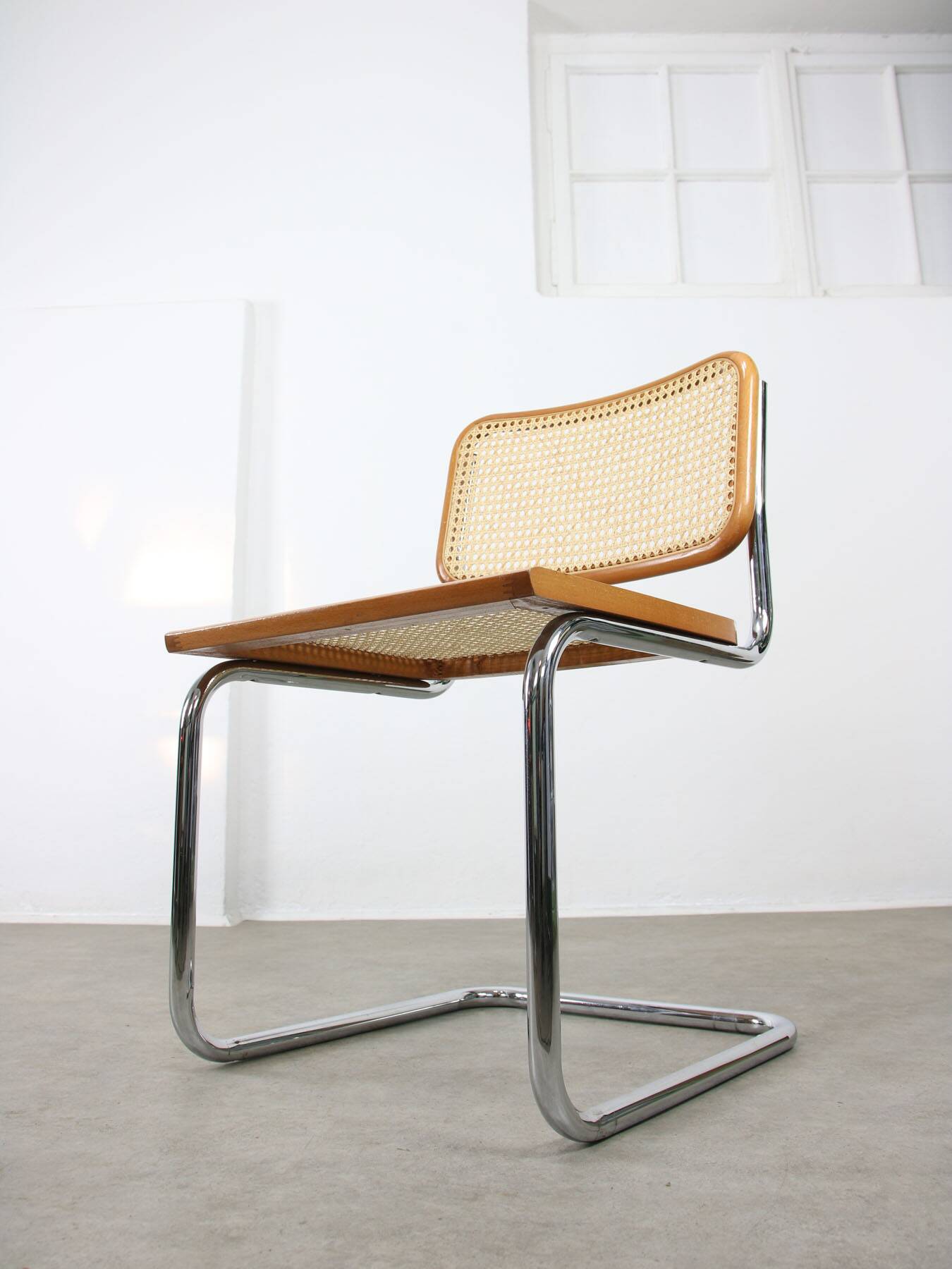 Ensemble de 2 chaises vintage B32 Cesca par Marcel Breuer, années 80.