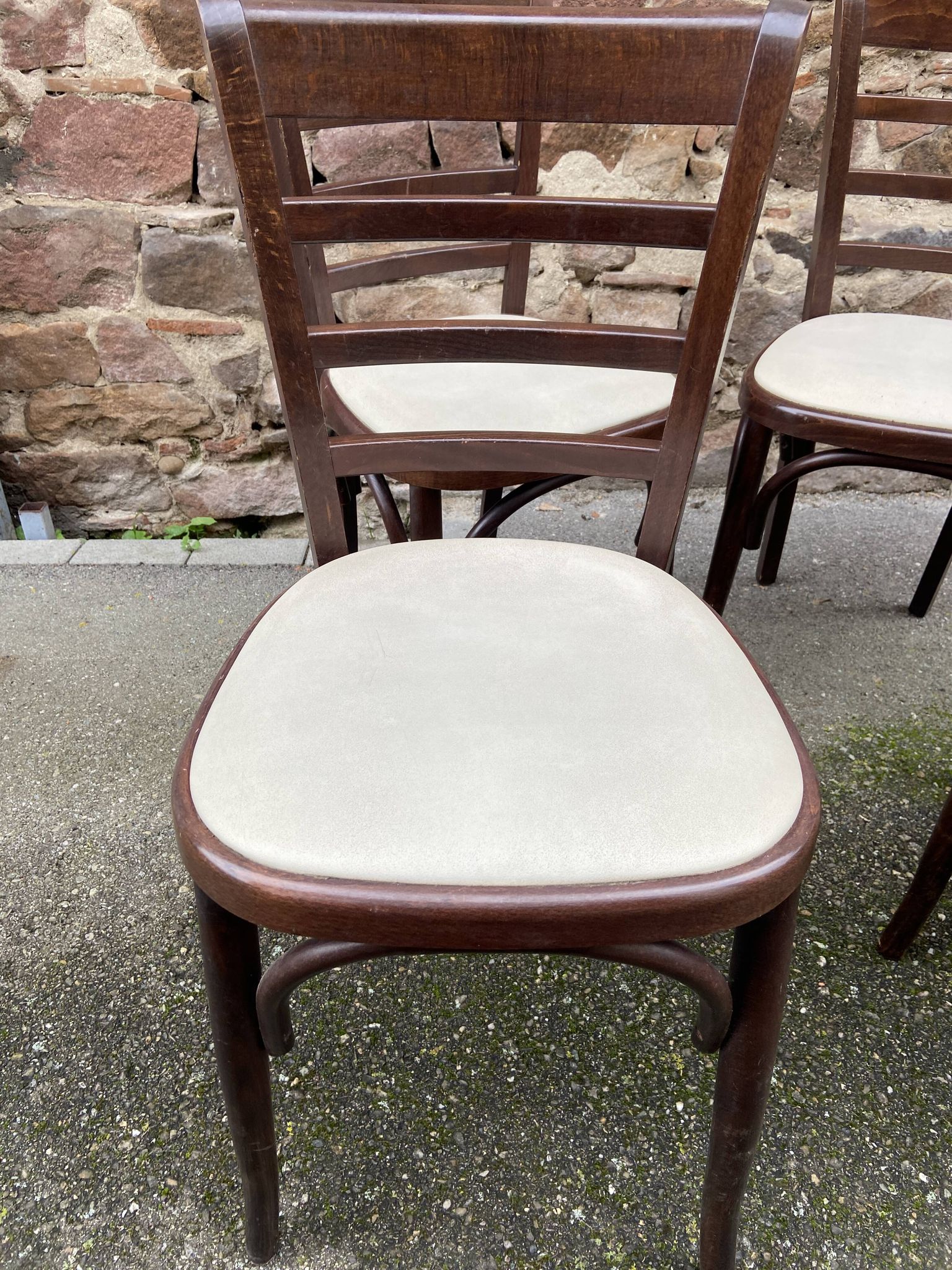 4 vintage bistro chairs