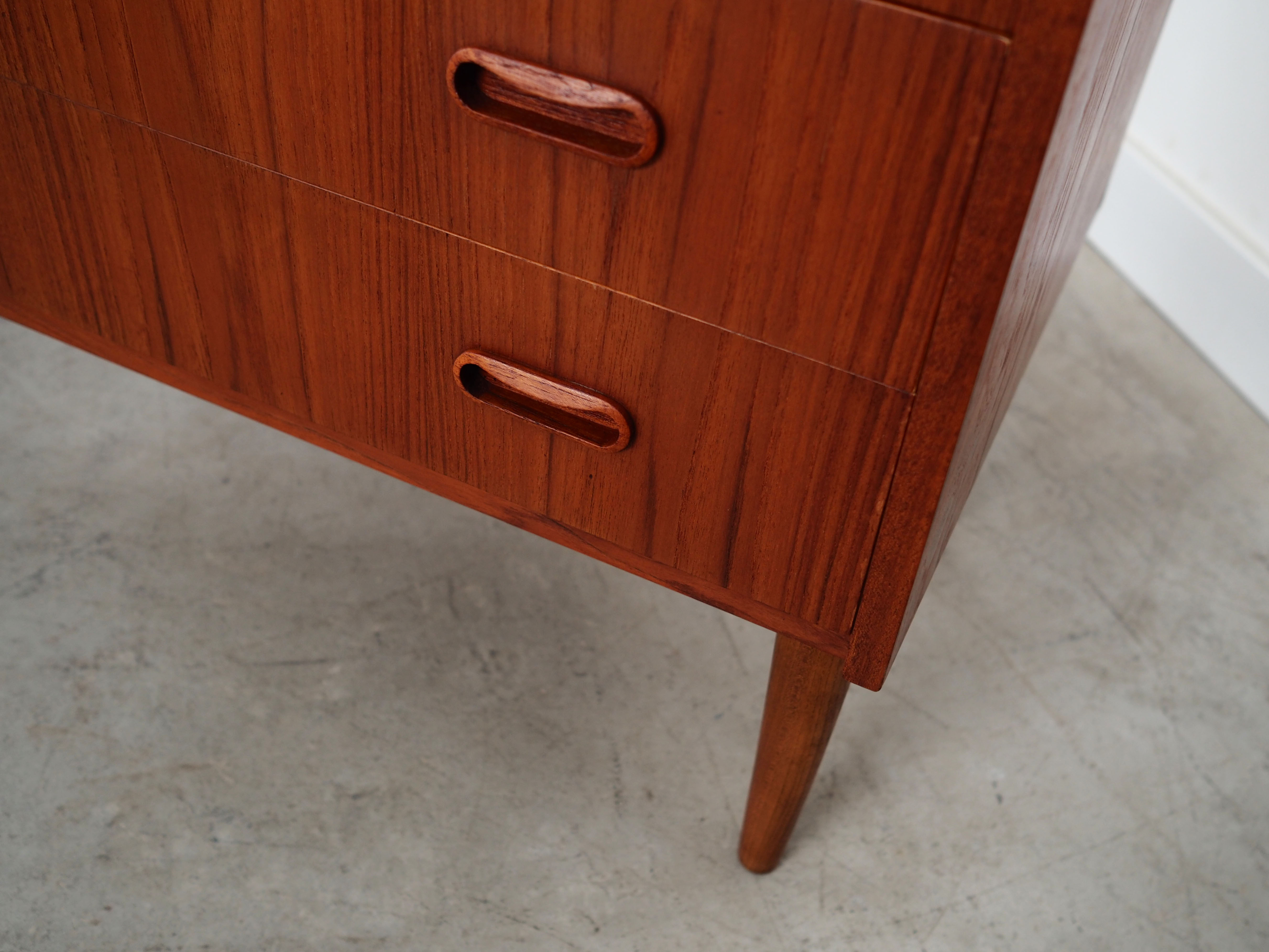 Secrétaire en teck, design danois, années 1970, production: Danemark