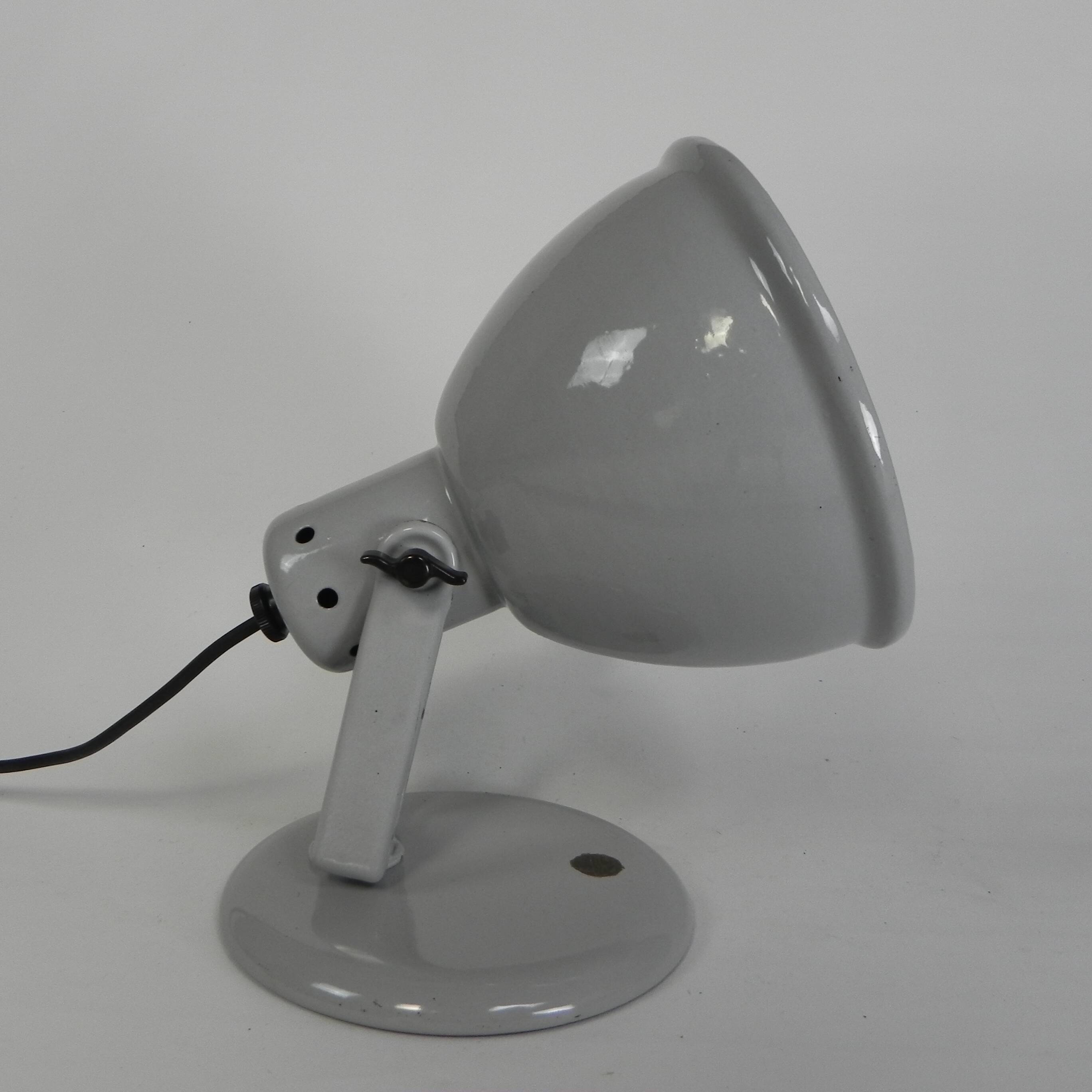 Philips Helioflux desk lamp, grey enamel, 1950s