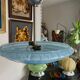 Large round ceiling light Clichy sky blue