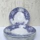 Dessert plates Sarreguemines model Jardinière 19th century
