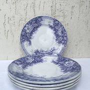 Assiettes dessert Sarreguemines modèle Jardinière XIXEME