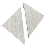 Ligne Roset vintage travertine nesting coffee tables