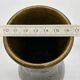 JASBA khaki glazed ceramic vase • West Germany • circa 1960